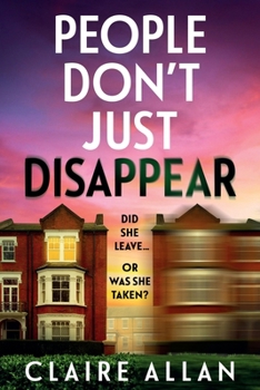 Paperback People Don't Just Disappear [Large Print] Book
