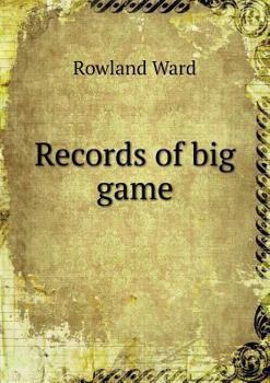 Paperback Records of big game Book