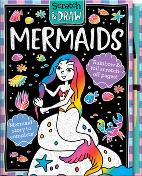 Hardcover Scratch and Draw Mermaids Book