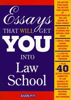 Paperback Essays That Will Get You Into Law School Book
