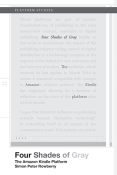 Paperback Four Shades of Gray: The Amazon Kindle Platform Book
