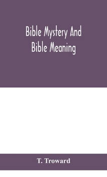 Hardcover Bible mystery and Bible meaning Book