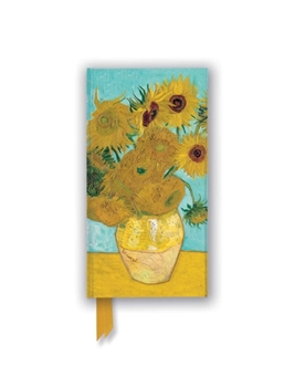 Vincent van Gogh: Sunflowers (Foiled Slimline Journal) (Flame Tree Slimline Journals)