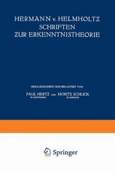 Paperback Hermann V. Helmholtz Schriften Zur Erkenntnistheorie [German] Book