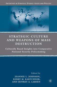 Hardcover Strategic Culture and Weapons of Mass Destruction: Culturally Based Insights Into Comparative National Security Policymaking Book