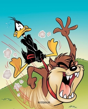 Notebook: Looney Tunes Cartoon Soft Glossy Cover College Ruled Lined Pages Book 7.5 x 9.25 Inches 110 Pages