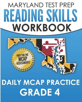 Paperback MARYLAND TEST PREP Reading Skills Workbook Daily MCAP Practice Grade 4: Preparation for the MCAP English Language Arts Assessments Book