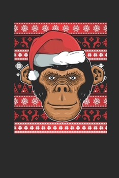 Paperback Ugly Christmas - Monkey: Graph Paper Notebook / Journal (6" X 9" - 5 Squares per inch - 120 Pages) - Ugly Christmas Gift Idea Book