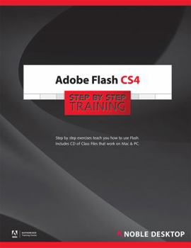 Spiral-bound Adobe Flash CS4 Step by Step Training Book