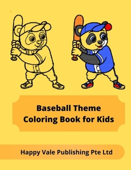 Paperback Baseball Theme Coloring Book for Kids Book