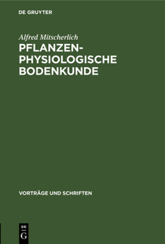 Hardcover Pflanzenphysiologische Bodenkunde [German] Book