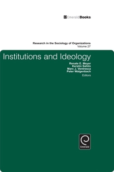 Hardcover Institutions and Ideology Book