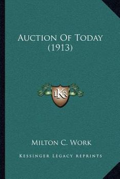 Paperback Auction Of Today (1913) Book