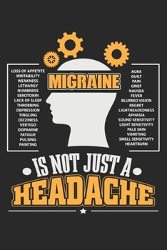 Migraine is not just a Headache: Migräneaufklärung Kämpfer Kopfschmerz Betroffener Notizbuch gepunktet DIN A5 - 120 Seiten für Notizen, Zeichnungen, Formeln | Organizer Schreibheft Planer Tagebuch
