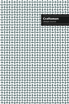 Paperback Craftsman Lifestyle Journal, Creative Write-in Notebook, Dotted Lines, Wide Ruled, Medium Size (A5), 6 x 9 (White) Book