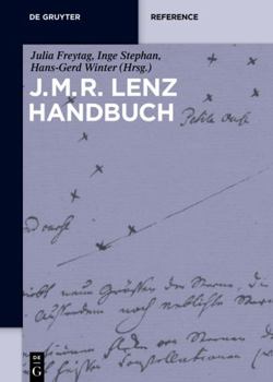 Hardcover J.M.R.-Lenz-Handbuch (De Gruyter Reference) (German Edition) [German] Book