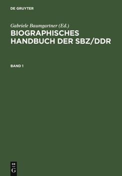 Hardcover Biographisches Handbuch Der Sbz/Ddr. Band 1+2 [German] Book