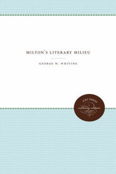 Paperback Milton's Literary Milieu Book