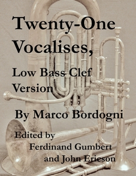 Paperback Twenty-One Vocalises, Low Bass Clef Version Book