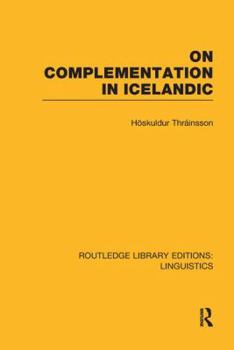 Paperback On Complementation in Icelandic Book