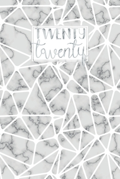2020: Diary Planner Journal | A5 Horizontal Week to View WO2P | Grey Marble Geometric Pattern Cover (2020 Weekly Diaries)