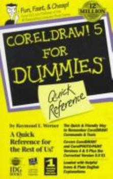 Paperback Coreldraw! 5 for Dummies: Quick Reference Book