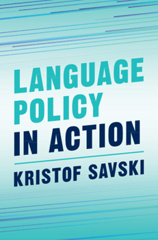 Hardcover Language Policy in Action Book