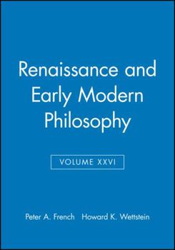 Paperback Renaissance and Early Modern Philosophy, Volume XXVI Book