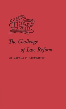Hardcover The Challenge of Law Reform Book