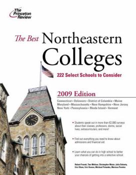Paperback Best Northeastern Colleges, 2009 Edition (College Admissions Guides) Book