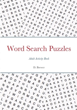 Paperback Word Search Puzzles, Adult Activity Book