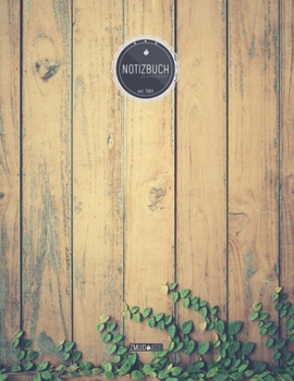 ZMUDACE Notizbuch Punktraster: in DIN A4 Softcover ZP090 Holzlatten 156 leere gepunktete Seiten mit pers�nlichem Register + Seitenzahlen Zeichenbuch, Skizzenbuch, Dot Grid Notebook, Malbuch, Notizheft