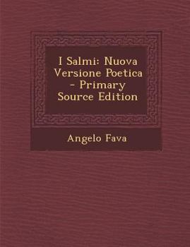 Paperback I Salmi: Nuova Versione Poetica [Italian] Book