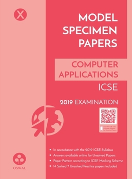 Paperback Model Specimen Papers for Computer Applications Book