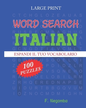 Paperback Word Search Italian [Italian] [Large Print] Book