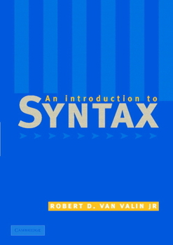 Paperback An Introduction to Syntax Book