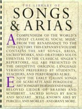 Paperback Library of Songs and Arias Book