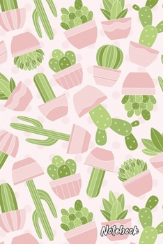 NoteBook: Lined Notebook with Cactus Cover Cool Journal, Unique Diary, Bullet Journal, for Writing - 130 Pages - 6 x 9