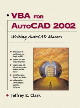 Paperback VBA for AutoCAD 2002: Writing AutoCAD Macros Book