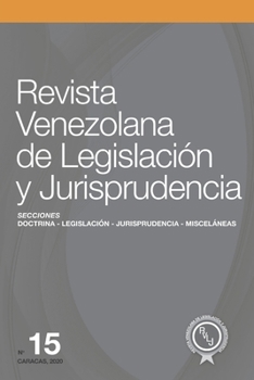 Paperback Revista Venezolana de Legislación y Jurisprudencia N.° 15 [Spanish] Book