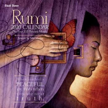 Poetry of Rumi 2020 12 x 12 Inch Monthly Square Wall Calendar by Brush Dance, Art Poems Poet
