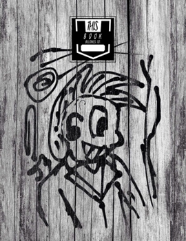 Paperback Notebook: Wood Graffiti - College Ruled, Lined, Large Notebook Book