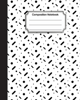 Paperback Composition Notebook: Black Abstrack Background Cover Book