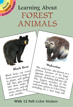 Paperback Learning about Forest Animals [With 12 Full-Color] Book