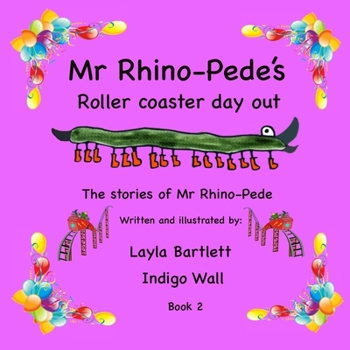 Paperback Mr Rhino-Pede's roller coaster day out. Book