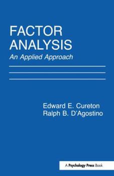 Hardcover Factor Analysis: An Applied Approach Book