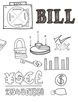 Bill: Monthly Expense Tracker Keeper Finance Organizer for Budget Debt Checklist Notebook Bill Organizer Budget Planner Journal