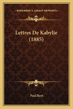 Paperback Lettres De Kabylie (1885) [French] Book