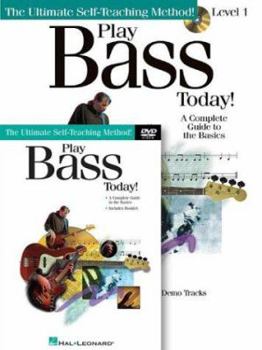 Paperback Play Bass Today! Beginner's Pack: Book/Online Audio/DVD Pack Book