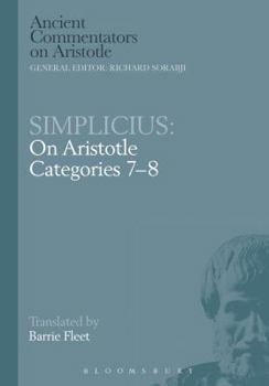 Hardcover Simplicius: On Aristotle Categories 7-8 Book